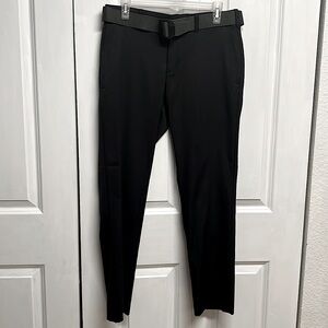 Ben Hogan Black With Green Belt Microfiber Outdoor Pants Size 30